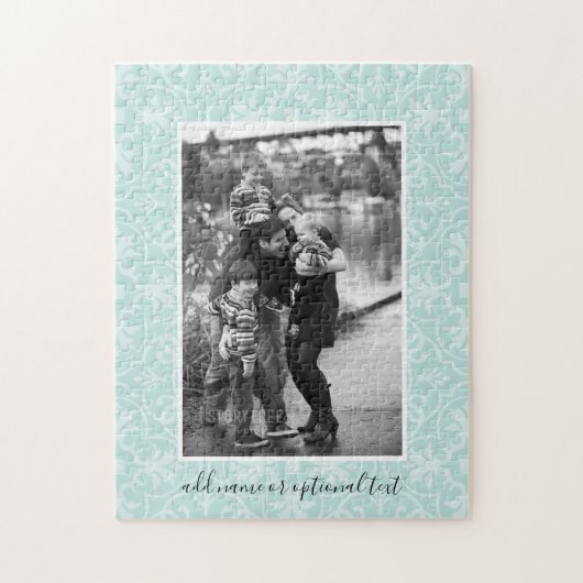 1 Foto mit Baumuster und Text Puzzle (Vertikal)