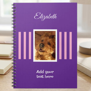 1 Foto Name Text Pink Purpur Notizblock
