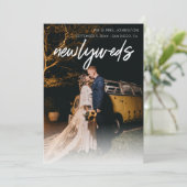 1 Foto Neuankündigung - Weiß Einladung (Stehend Vorderseite)