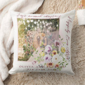 1 Foto Neuauflage 1. Verheirateter Weihnachtsrosa Kissen (Decke)