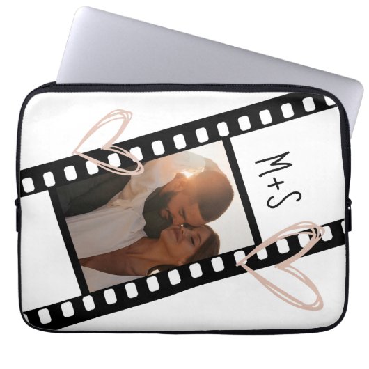 1 Foto Paare Filmstrip Boyfriend Girlfriend Laptopschutzhülle (Vorderseite)