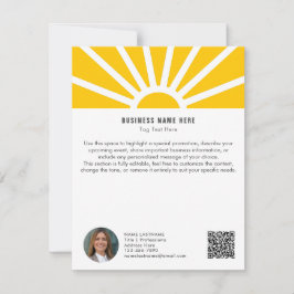 1 | Foto QR Sunrise Minimalistisch Business Info C Einladung