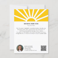 1 | Foto QR Sunrise Minimalistisch Business Info C