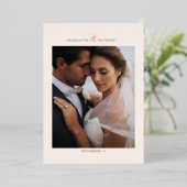 1 Foto, Rose-Gold-Foil, DANKE! Folieneinladung (Stehend vorne)