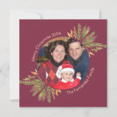 1 Foto Wasserfarben Pine Religiöse Schrift Feiertagskarte (Vorderseite)