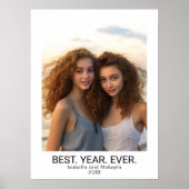 1 FotoCollage Minimalistisch - Bestes Jahr Poster (Vorne)