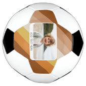 1 FotoCollage - Text - Retro Streifen Warme Farben Fußball (Gedreht)