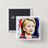 1. Frau Präsidentin Hillary Clinton 2016_ Button (Vorne & Hinten)
