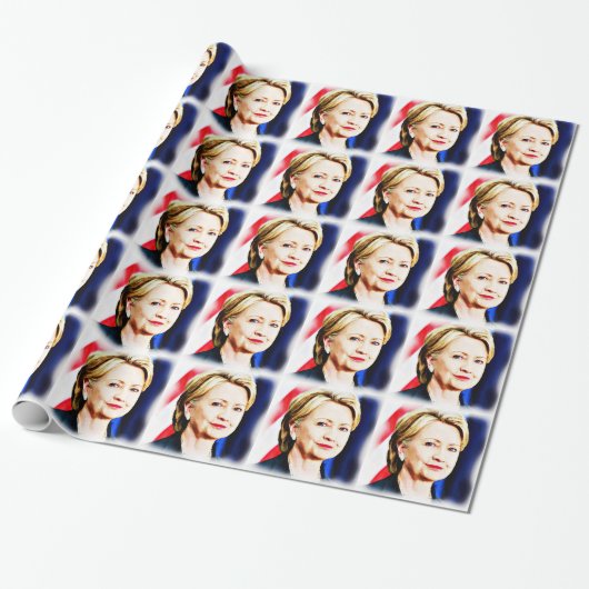 1. Frau Präsidentin Hillary Clinton 2016_ Geschenkpapier (Ungerollt)