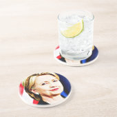 1. Frau Präsidentin Hillary Clinton 2016_ Getränkeuntersetzer (Seite)