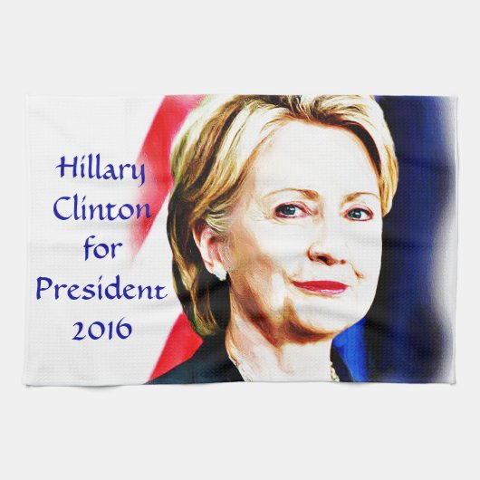 1. Frau Präsidentin Hillary Clinton 2016_ Handtuch (Horizontal)