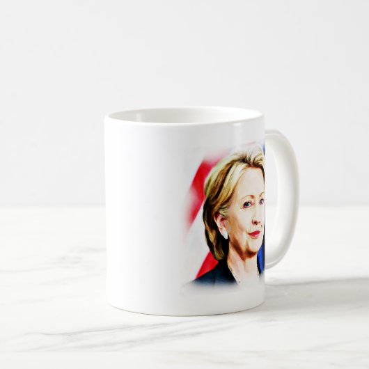 1. Frau Präsidentin Hillary Clinton 2016_ Kaffeetasse (VorderseiteRechts)