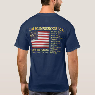 1. Freiwillige Infanterie Minnesotas (BH) T-Shirt