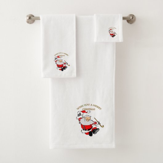 1 FROHE WEIHNACHTEN BADHANDTUCH SET (Insitu)