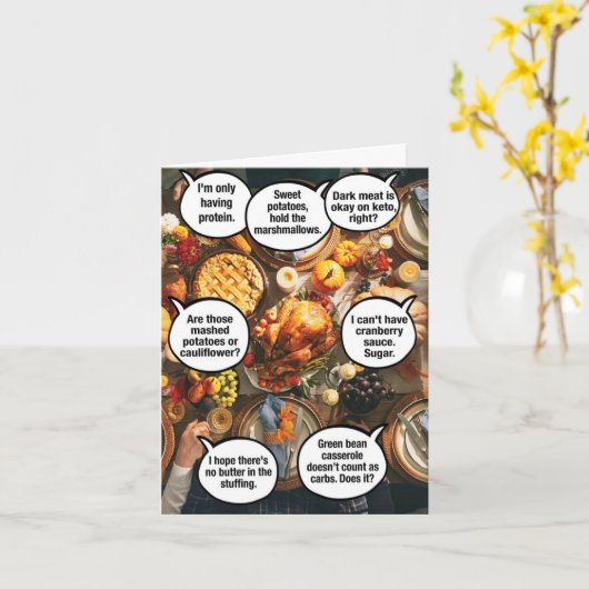 1 Funny Erntedank Card - Family Feinschmeckers Karte (Gelbe Blume)