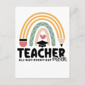 1- Funny Teacher Mode Teaching Geschenk für Lehrer Postkarte (Vorderseite)