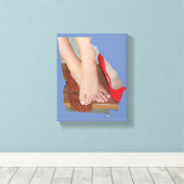 1-Fuß-Stadion GA Staat Kontur Canvas Print Leinwanddruck (Insitu (Holzboden))