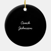 1 Fußballtrainer Grosser Ball Keramikornament (Hinten)