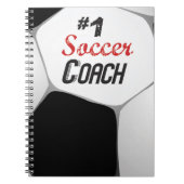 1 Fußballtrainer Grosser Ball Notizblock (Vorderseite)