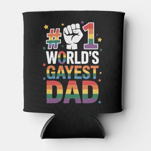 1. Gayest-Vater der Welt LGBT am Sonntag des Vater Dosenkühler (Vorderseite)