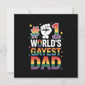 1. Gayest-Vater der Welt LGBT am Sonntag des Vater Einladung (Vorderseite)