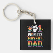 1. Gayest-Vater der Welt LGBT am Sonntag des Vater Schlüsselanhänger (Vorderseite)