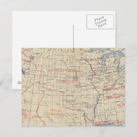 1 Gebietsantritt Postkarte (Vorne/Hinten)