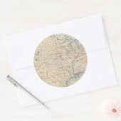 1 Gebietsantritt Runder Aufkleber (Umschlag)