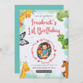 1. Geburt blaugrüne Farbe des Wassers Einladung (Vorne/Hinten)