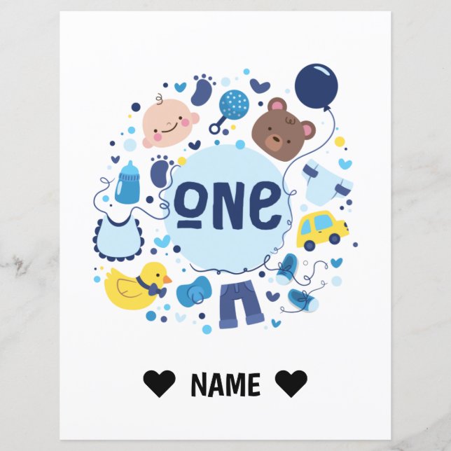 1. Geburtstag (Vorderseite)