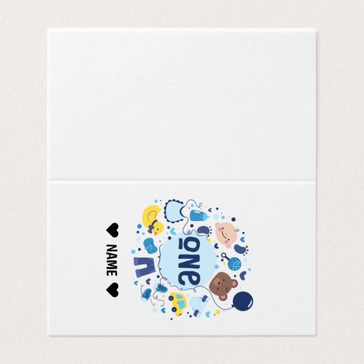 1. Geburtstag (Außenseite Aufgefaltet)