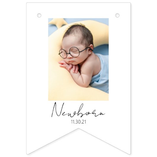 1. Geburtstag 12 Monat Foto Banner (Zweite Fahne)