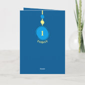1. Geburtstag 1 heute geben Sie den Fotonamen blau Karte (Rückseite)