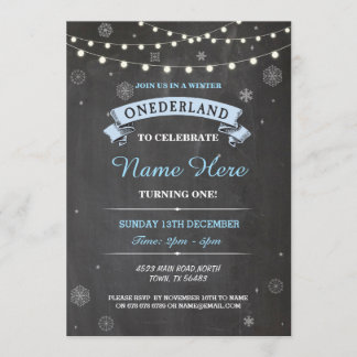1. Geburtstag 1 Wonderland Onederland Party Einlad Einladung
