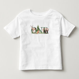 1. Geburtstag 1. Woodland Niedliches Kleinkind T-shirt