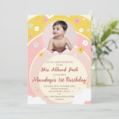 1. Geburtstag Akhand Path lädt Sukhmani Sahib ein Einladung (Stehend Vorderseite)