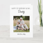 1. Geburtstag als Daddy Baby's erster Geburtstag Karte (Vorderseite)