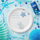 1. Geburtstag (Anpassbarer Text und Name) Pappteller (Party)