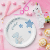 1. Geburtstag (Anpassbarer Text und Name) Pappteller (Party)