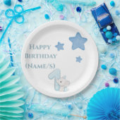 1. Geburtstag (Anpassbarer Text und Name) Pappteller (Party)