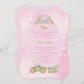 1. Geburtstag Aschenputtel Foto Einladung (Vorne/Hinten)