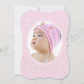 1. Geburtstag Aschenputtel Foto Einladung (Rückseite)