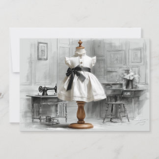 1. Geburtstag Atelier Black & White Style Einladung