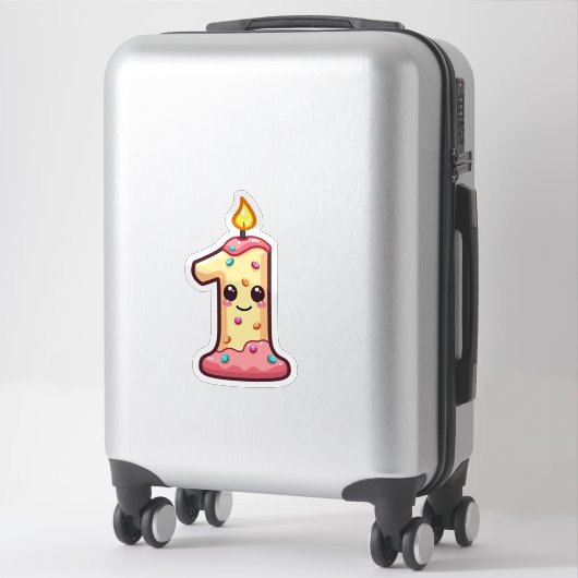 1. Geburtstag Aufkleber (Koffer)