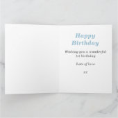 1. Geburtstag Baby Pinguin Blue Big Card Karte (Innenseite)