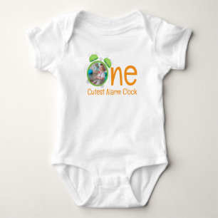 1. GEBURTSTAG BABY SCHLIESSEN CUSTOM-FOTO STRAMPLER