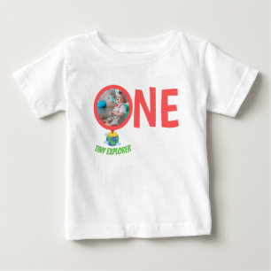1. GEBURTSTAG BABY SCHLIESSEN CUSTOM-FOTO T-SHIRT