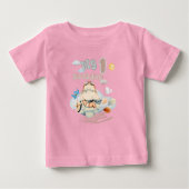 1.Geburtstag Baby T-Shirt mit niedlchem Design (Vorderseite)