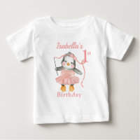 1. Geburtstag Ballerina Penguin Pink