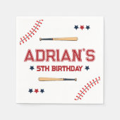 1. Geburtstag Baseball Serviette (Vorderseite)